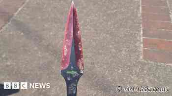 Woman told by police to bin knife found in garden