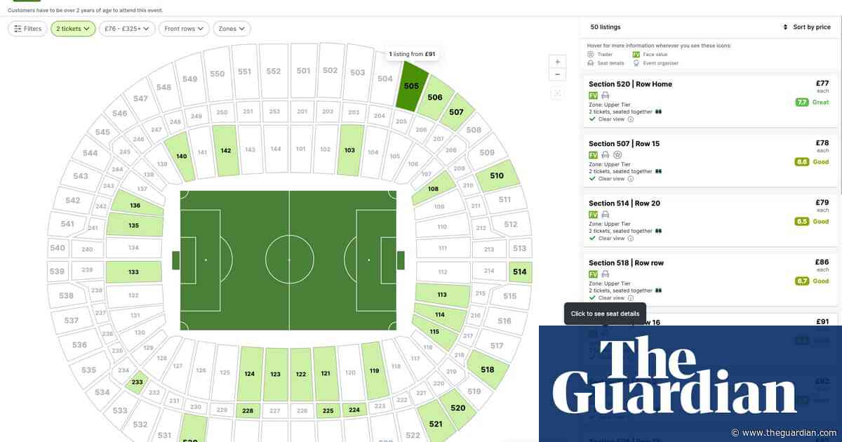 Viagogo ‘mistakenly’ listed resale of England football match tickets