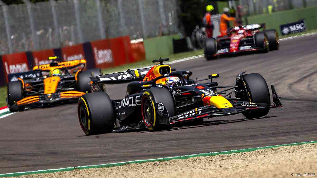 Ganz enges F1-Finish in Imola: Norris gehen bei Verstappen-Jagd die Runden aus