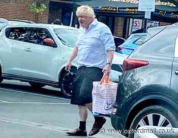 Boris Johnson spotted shopping at B&M in Oxfordshire