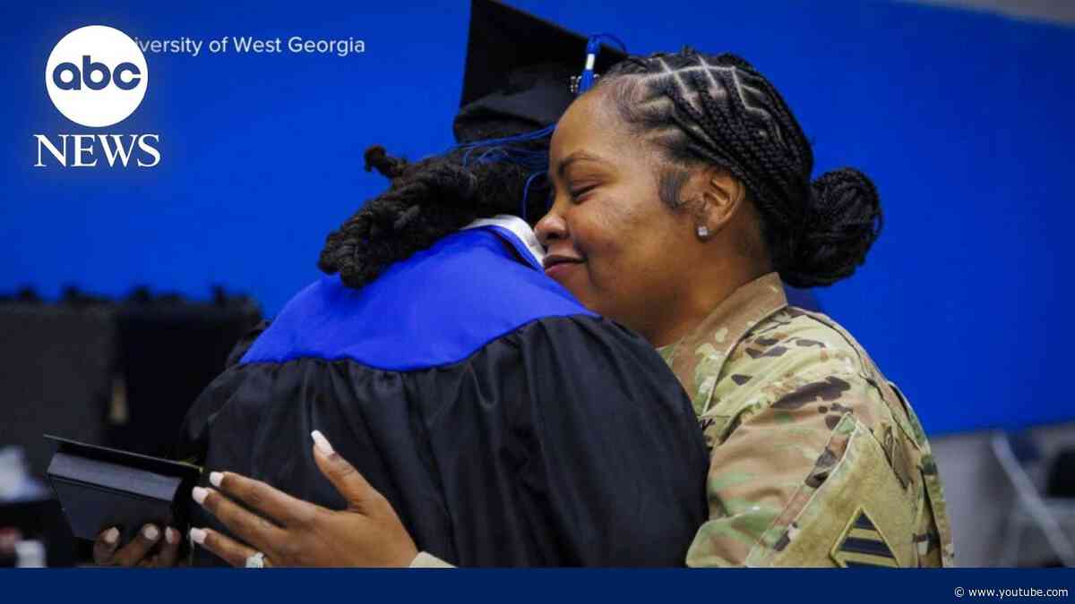 Army mom surprises son at college graduation