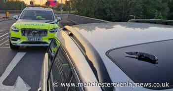 Police stop 'lane hogging driver' on M60... but found more than they bargained for