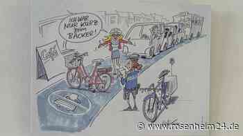 Karikaturen-Ausstellung in Kolbermoor wirft neues Licht auf Verkehrsprobleme