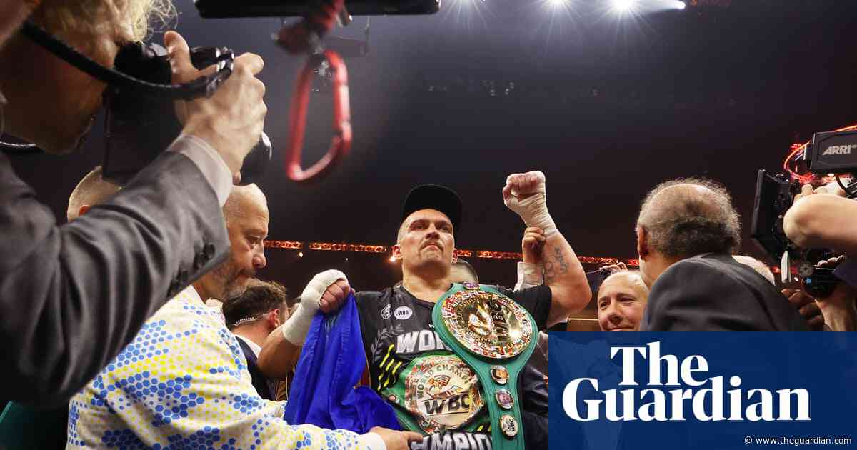 The 30 seconds that shook Fury and took Usyk to the summit of boxing | Barney Ronay