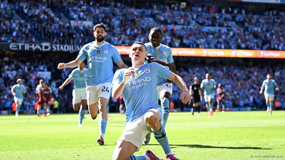 Man City vs West Ham, Arsenal vs Everton - Premier League final day: Live scores, team news and updates as Phil Foden smashes home inside two minutes