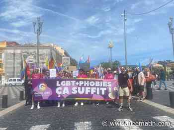 Ils marchent pour les droits de la communauté LGBT: une cinquantaine de militants défilent dans les rues de Nice ce dimanche