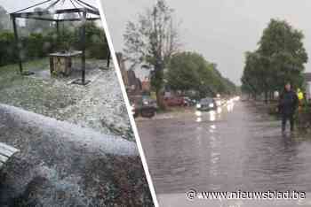 Derde dag op rij zwaar weer in Limburg: straten onder water in Maasland, hevige hagelbui in Bilzen
