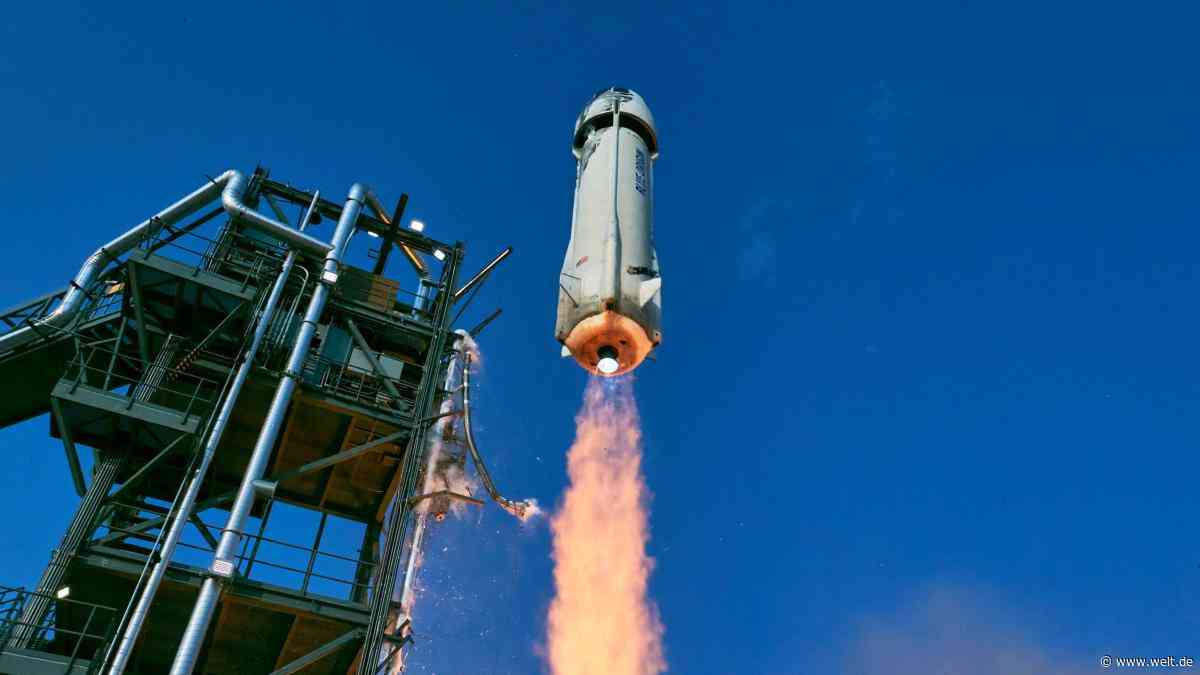 Bezos Rückkehr in den Weltraumtourismus endet mit einer Fallschirmpanne