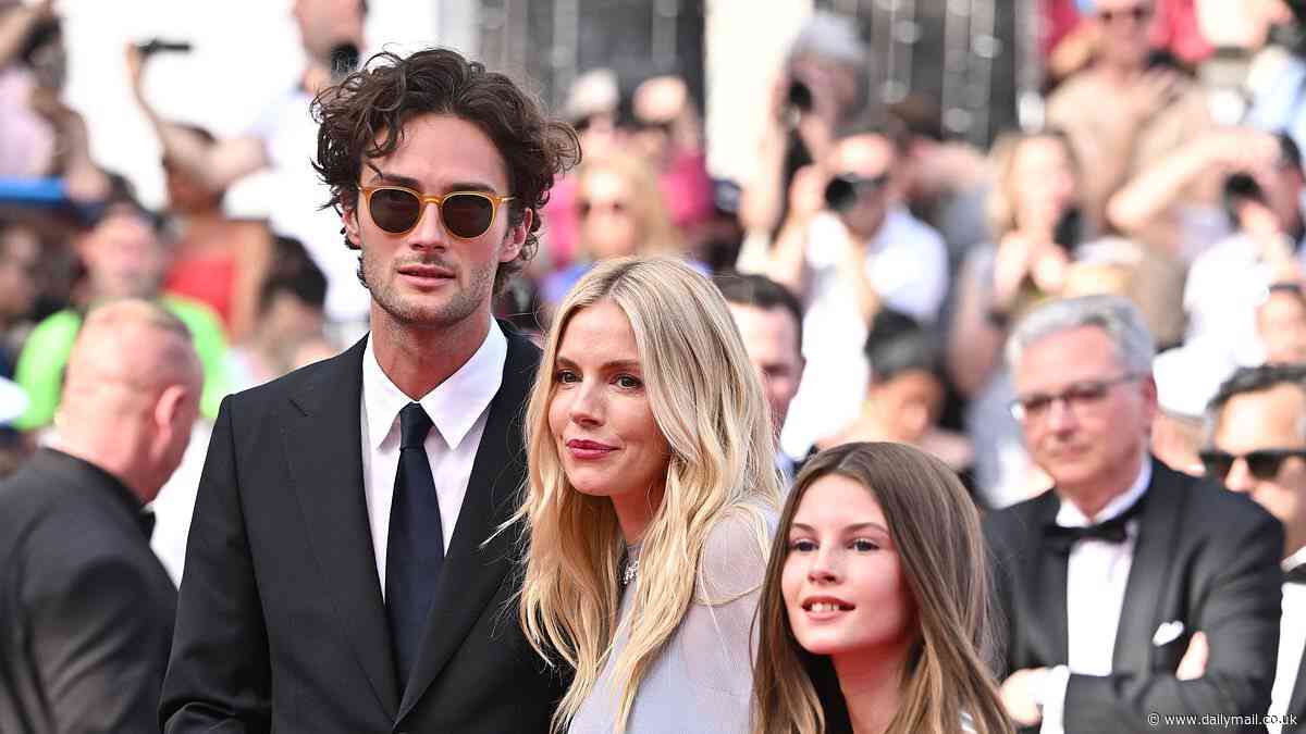 Sienna Miller, 42, dazzles in sheer gown as she brings boyfriend Oli Green, 27, and lookalike daughter Marlowe, 11, to Horizon: An American Saga premiere at Cannes Film Festival