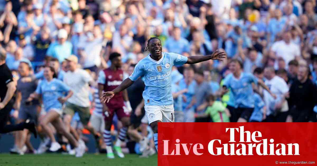 Manchester City 3-1 West Ham: City win Premier League – live reaction