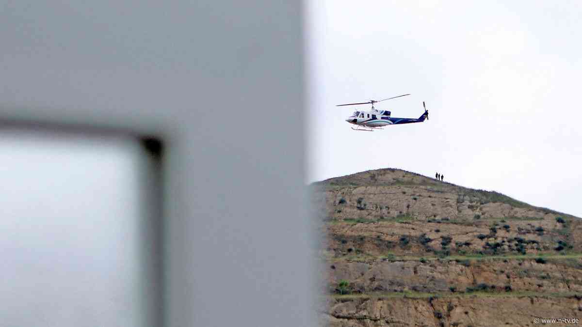 Hubschrauberabsturz im Iran: Retter nehmen Kontakt zu Insassen auf