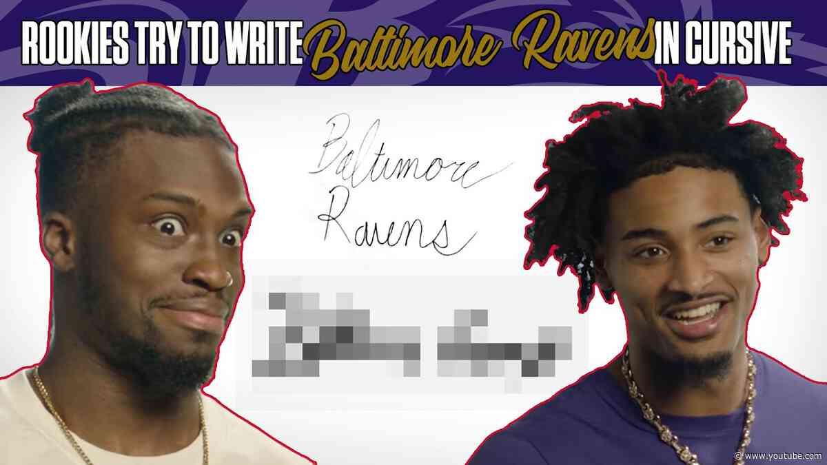 Rookie Superlatives: Can Ravens Rookies Write in Cursive? | Baltimore Ravens