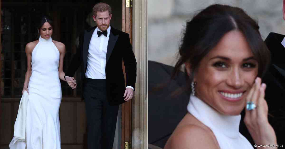 Meghan Markle took inspiration from Princess Diana for stunning wedding evening reception gown