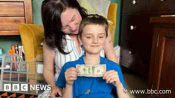 Coin-loving autistic boy 'overwhelmed' by donations