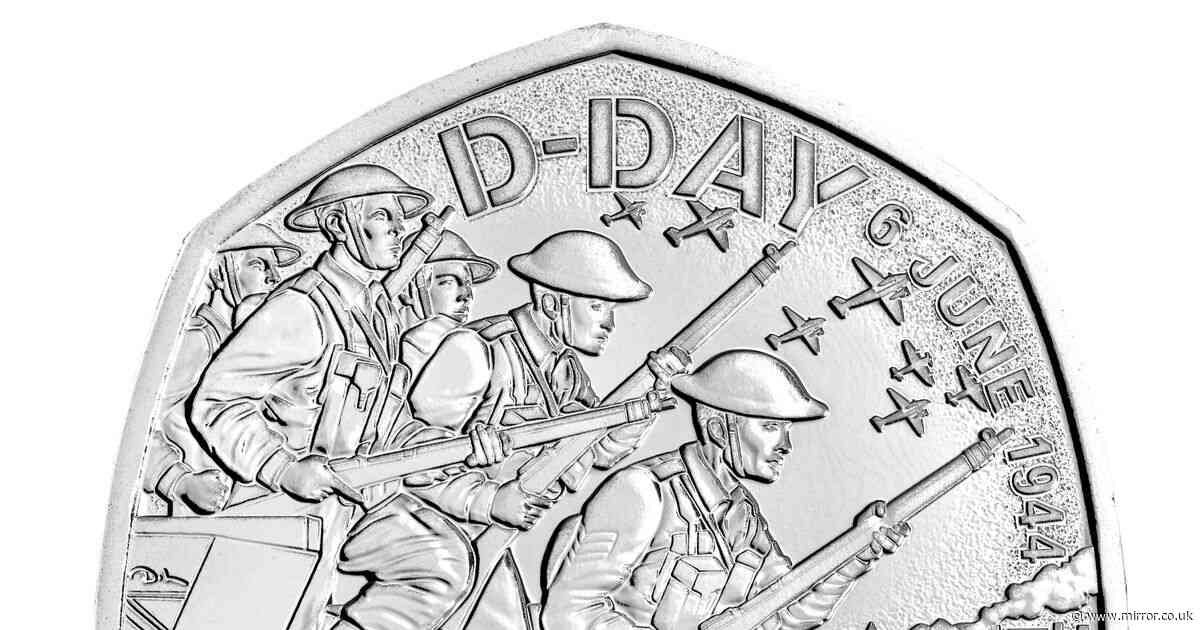 New 50p coin from Royal Mint to celebrate WWII D-Day landings will cost £12
