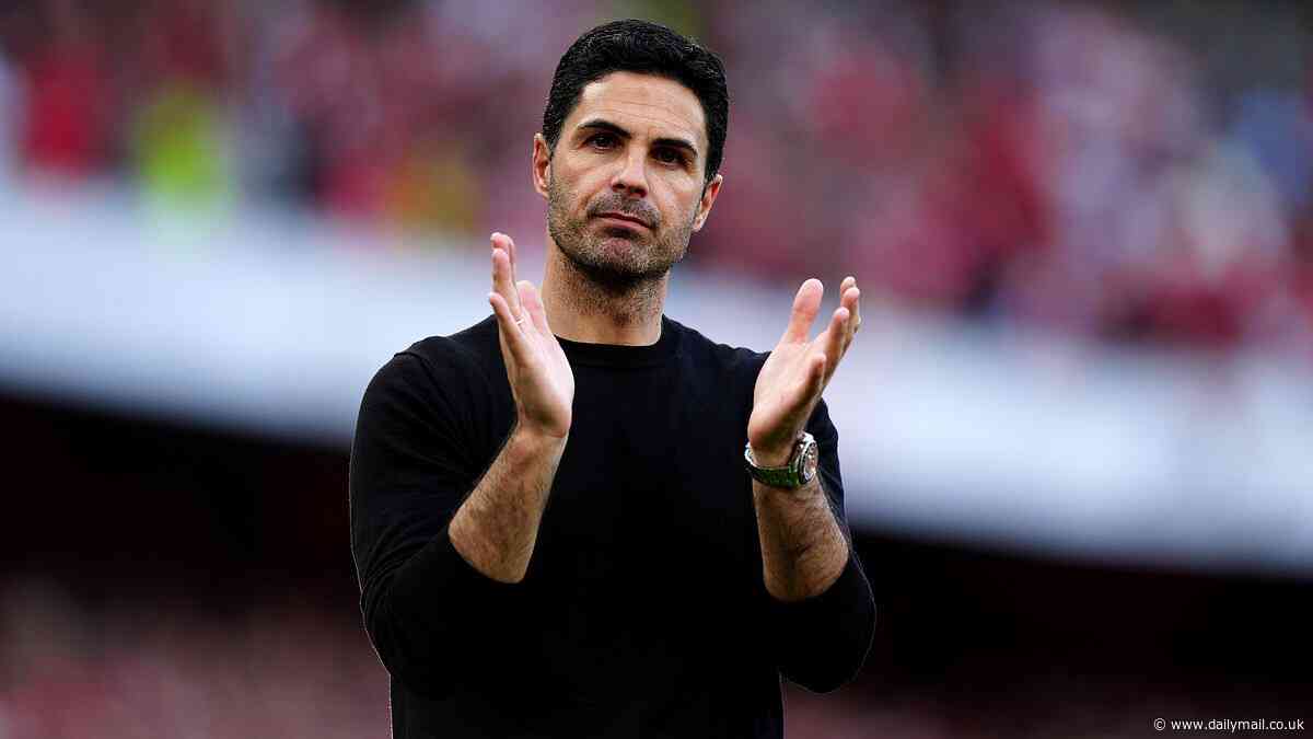 Mikel Arteta sets his Arsenal side a HUGE points target to topple Man City next season after the Gunners were pipped to the Premier League title by Pep Guardiola's men