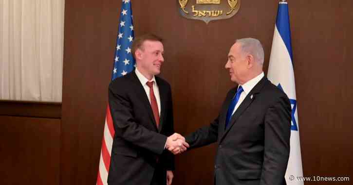 US adviser Jake Sullivan met with Israeli Prime Minister Benjamin Netanyahu to discuss the war in Gaza and a plan to lead to Palestinian statehood