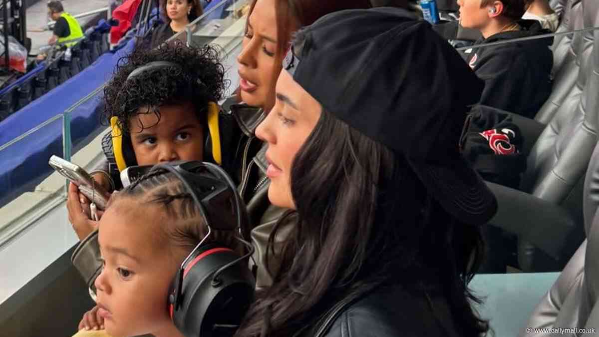 Kylie Jenner sweetly tears up while enjoying fun mother-son outing with toddler Aire, 2, at monster truck show in Los Angeles