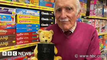 Toy shop owner wins award after 55 years