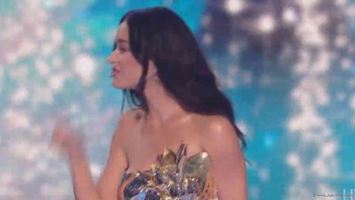 Katy Perry gets emotional while taking stage for last time as judge on American Idol after surprisingly revealing in February she was leaving