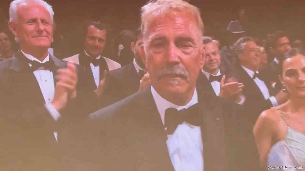 Kevin Costner sheds happy tears during 10-minute standing ovation following premiere of Horizon: An American Saga at Cannes Film Festival