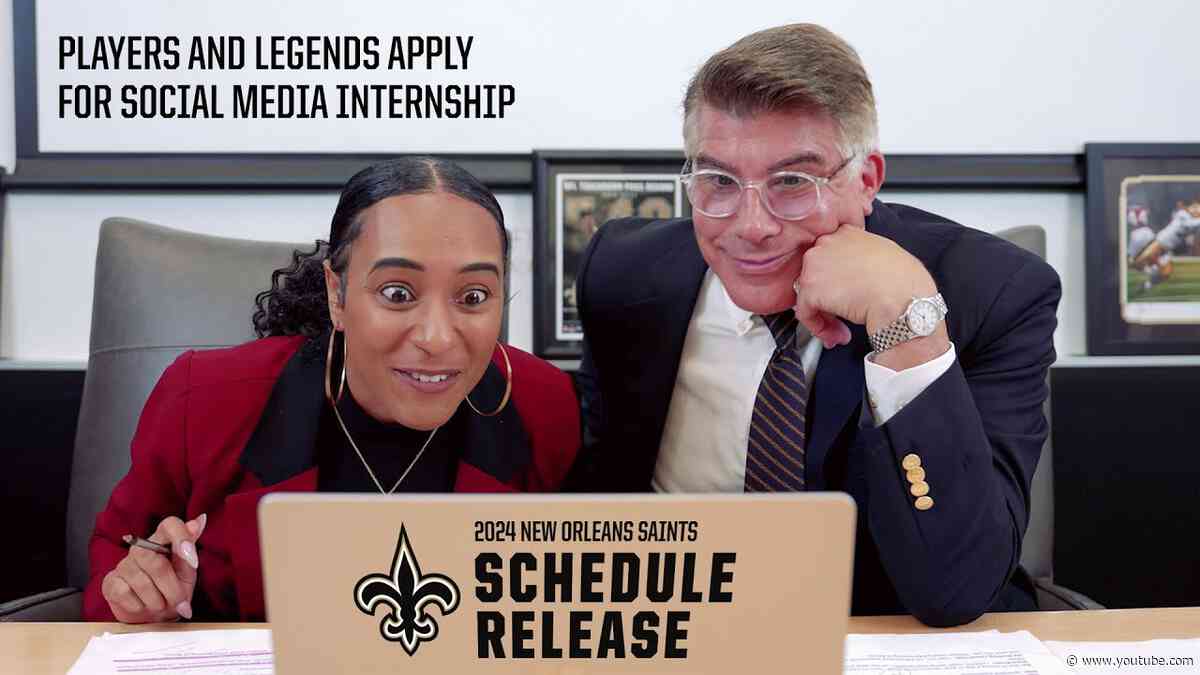 Players & Legends Apply as Interns | 2024 Saints Schedule Release