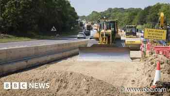 Delayed A12 reconstruction work is £10m over budget