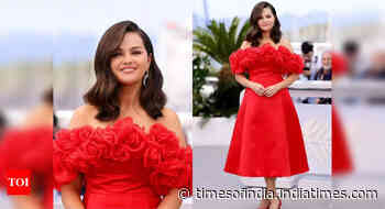 Selena Gomez stuns at Cannes in a custom rose dress