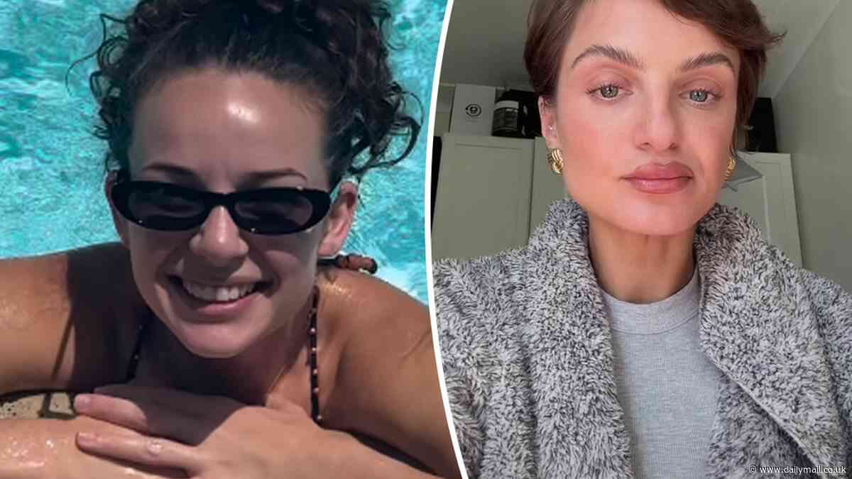 Abbie Chatfield lives it up in bikini during LA trip  as Domenica Carlarco enters a mental health facility after Bachelor star slams her for interviewing 'misogynist' Jack Dunkley