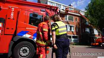 Brand tijdens werkzaamheden aan dakgoot in Groningen