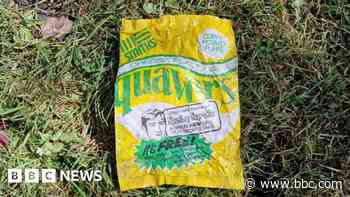 Fifty-year-old crisp packet found in garden