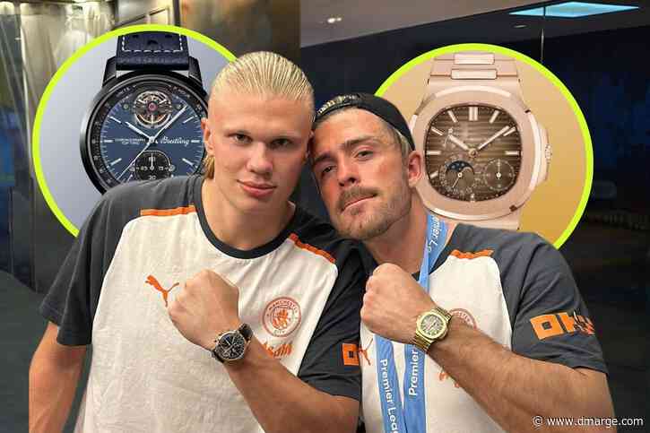 Erling Haaland And Jack Grealish Celebrate Manchester City’s Premier League Title With Swiss Medals
