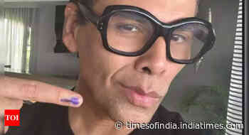 Karan Johar casts his vote; shares a selfie