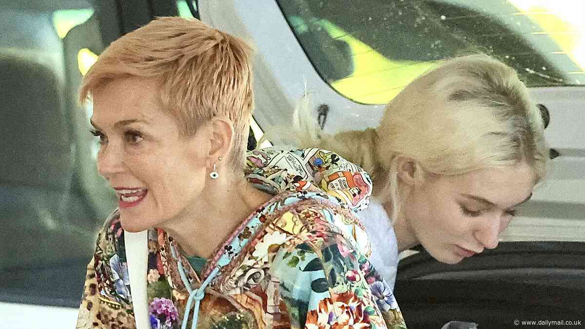 From the runway to the grocery aisle! Jessica Rowe and daughter dress in tracksuits for a far less glam outing as TV star responds to being forced to sit second row at Fashion Week