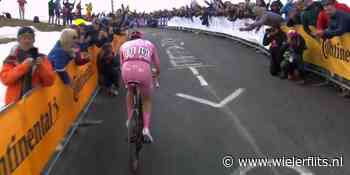 Giro 2024: Wat een beeld! Skiërs springen over Tadej Pogacar tijdens zijn solo naar Livigno