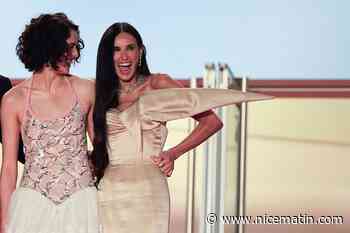 Festival de Cannes: l'incroyable robe de Demi Moore à la projection du film d'horreur "The Substance", ce dimanche soir