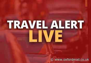 Bicester: A43 delays near M40 Cherwell Valley services