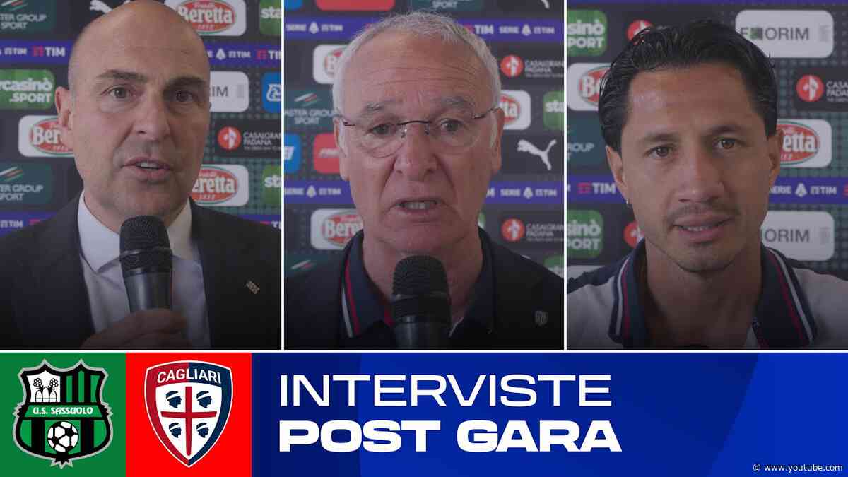🎙 POST GARA | Giulini, Ranieri e Lapadula dopo Sassuolo-Cagliari | SERIE A TIM