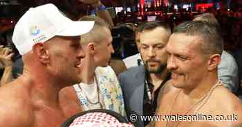 Tyson Fury's surprising request to Oleksandr Usyk not heard on TV after fight