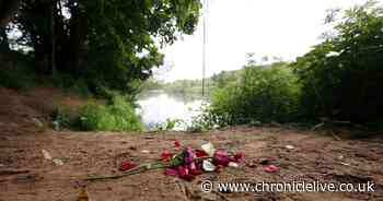 Floral tributes laid at Northumberland riverside following tragic death of teenage boy