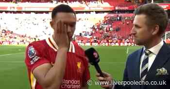 'I haven't cried in years!' - Trent Alexander-Arnold left in tears during Liverpool interview