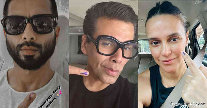 Elections 2024: Shahid Kapoor Karan Johar and more cast their vote
