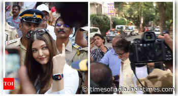 SRK, Big B, Ash cast their vote