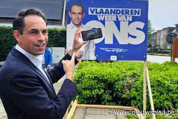 Tom Van Grieken ‘spreekt’ kiezer live toe via hightech affiche: Vlaams Belang zet ‘augmentend reality’ in