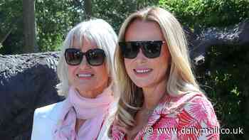 Amanda Holden, 52, looks incredible in a pretty pink outfit as she poses with her glamorous lookalike mother Judith, 73, at the Chelsea Flower Show