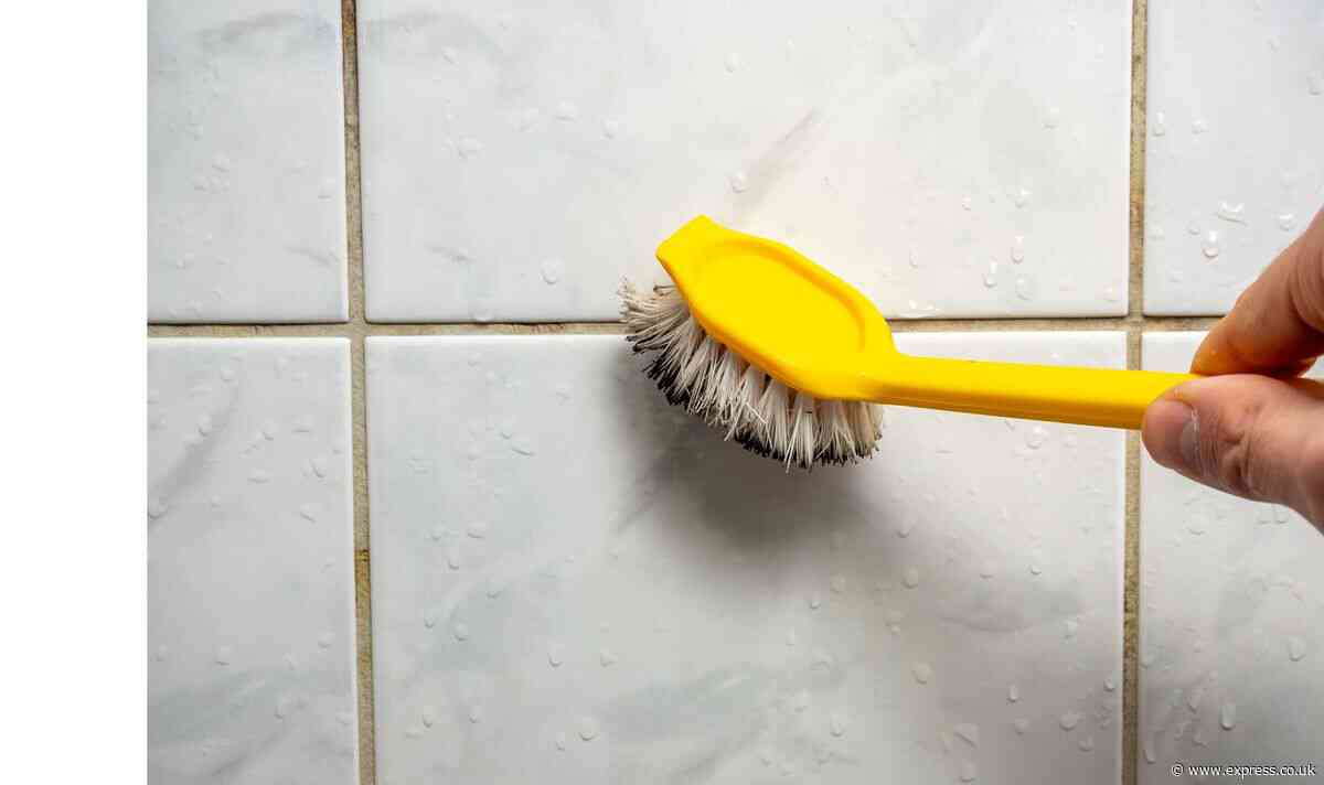 65p method removes orange stains from tile grout in '30 minutes' leaving them 'pure white'