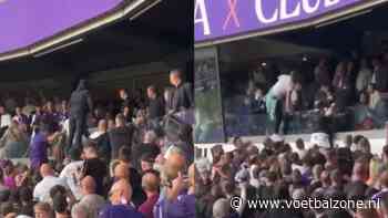 Anderlecht-fans ontsporen volledig en klimmen VIP-zone in om klappen uit te dele