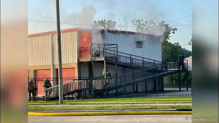 Storage unit complex along South Harrells Ferry Road damaged in fire Sunday