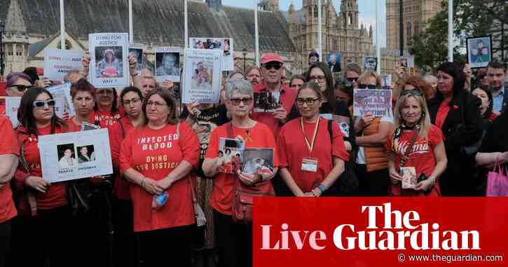 Children used as ‘objects for research’, blood scandal inquiry says, as victims say they feel vindicated by report – UK politics live
