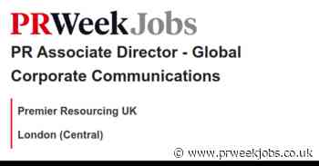 Premier Resourcing UK: PR Associate Director - Global Corporate Communications